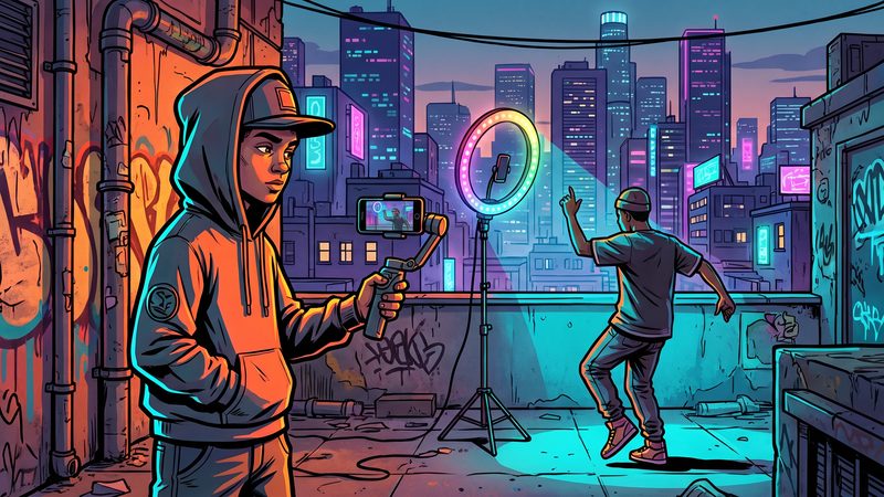 少女萝莉TikTok风格创意游戏短视频合集